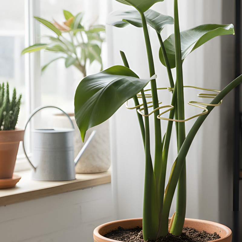 10/1pc Adjustable Metal Plant  - Variegated Monstera Node ulasan dan harga