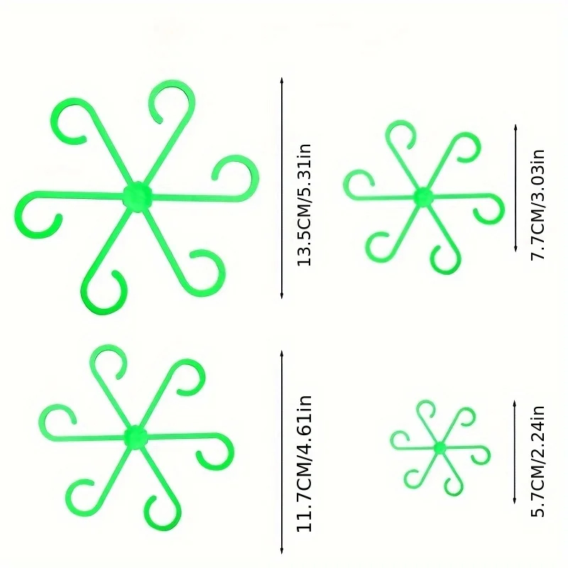 8-Piece Plant Stem Support Set - Variegated Monstera Node ulasan dan harga