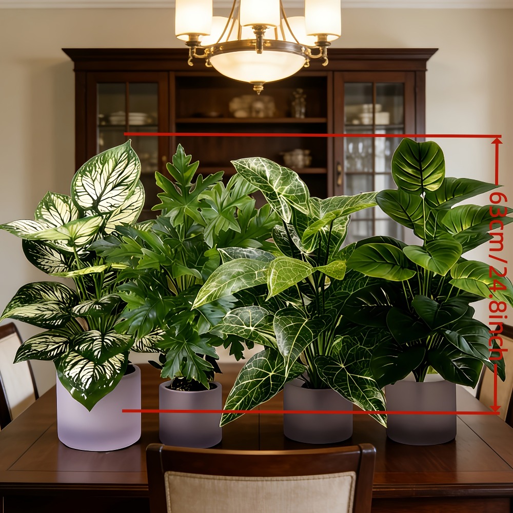 4PC Artificial Plants with 48L - Fiddle Leaf Fig ulasan dan harga