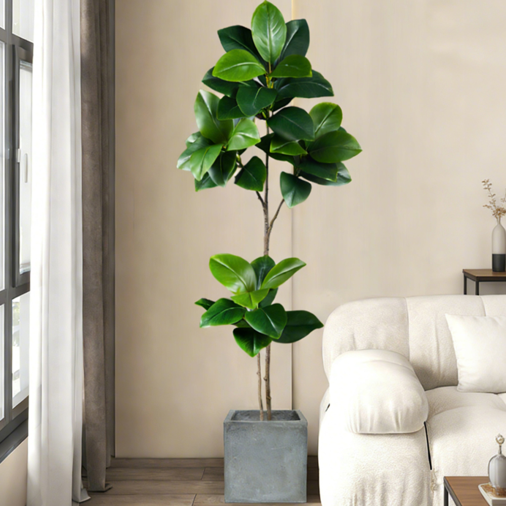74-140cm Artificial Rubber Tre - Fiddle Leaf Fig ulasan dan harga