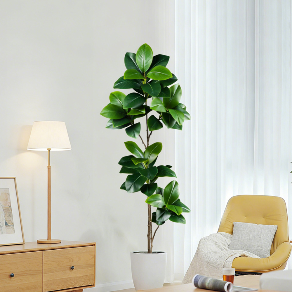 74-140cm Artificial Rubber Tre - Fiddle Leaf Fig ulasan dan harga