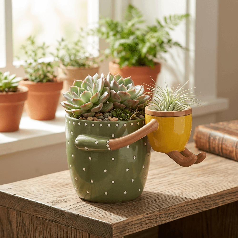 Resin Parent-child Flowerpot w - The Plant Parent ulasan dan harga
