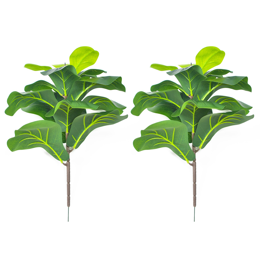AB33-2Pcs Artificial Fiddle Le - Fiddle Leaf Fig ulasan dan harga